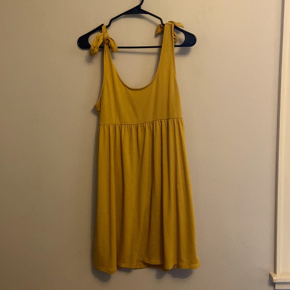 Bright yellow summer dress
